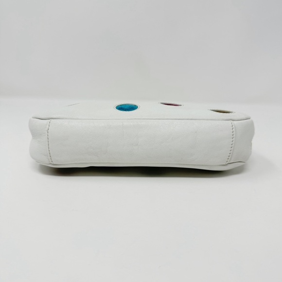 Coach White Shoulder Bag with Multicolor Dots - Picture 4 of 9